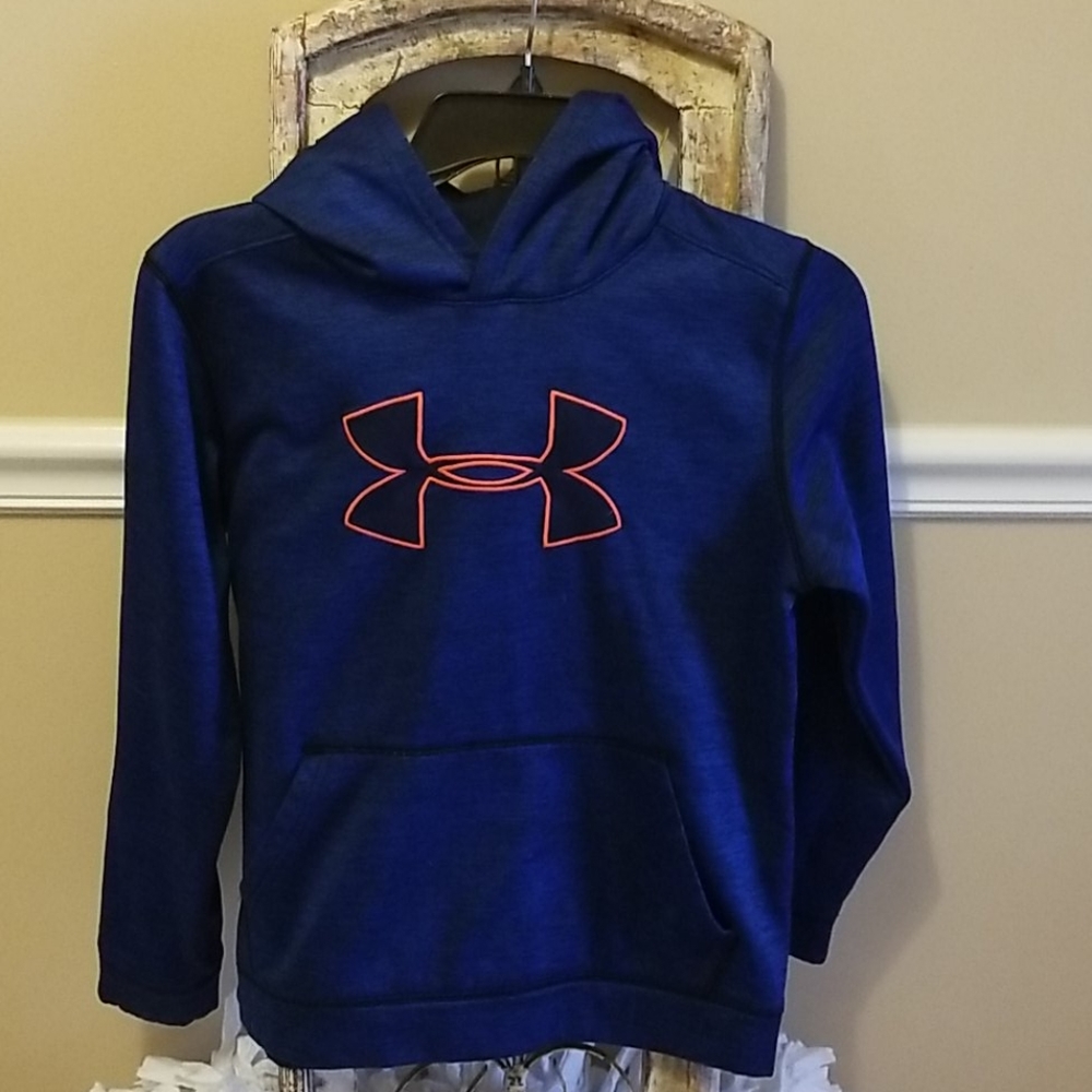 Under armour Navy and Orange Hoodie Size L